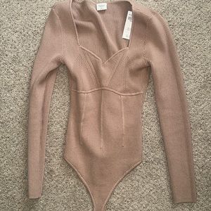 A&F sweater bodysuit sz M